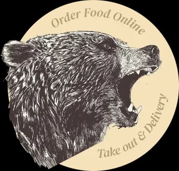 Photo of a bear and call to Order Food Online