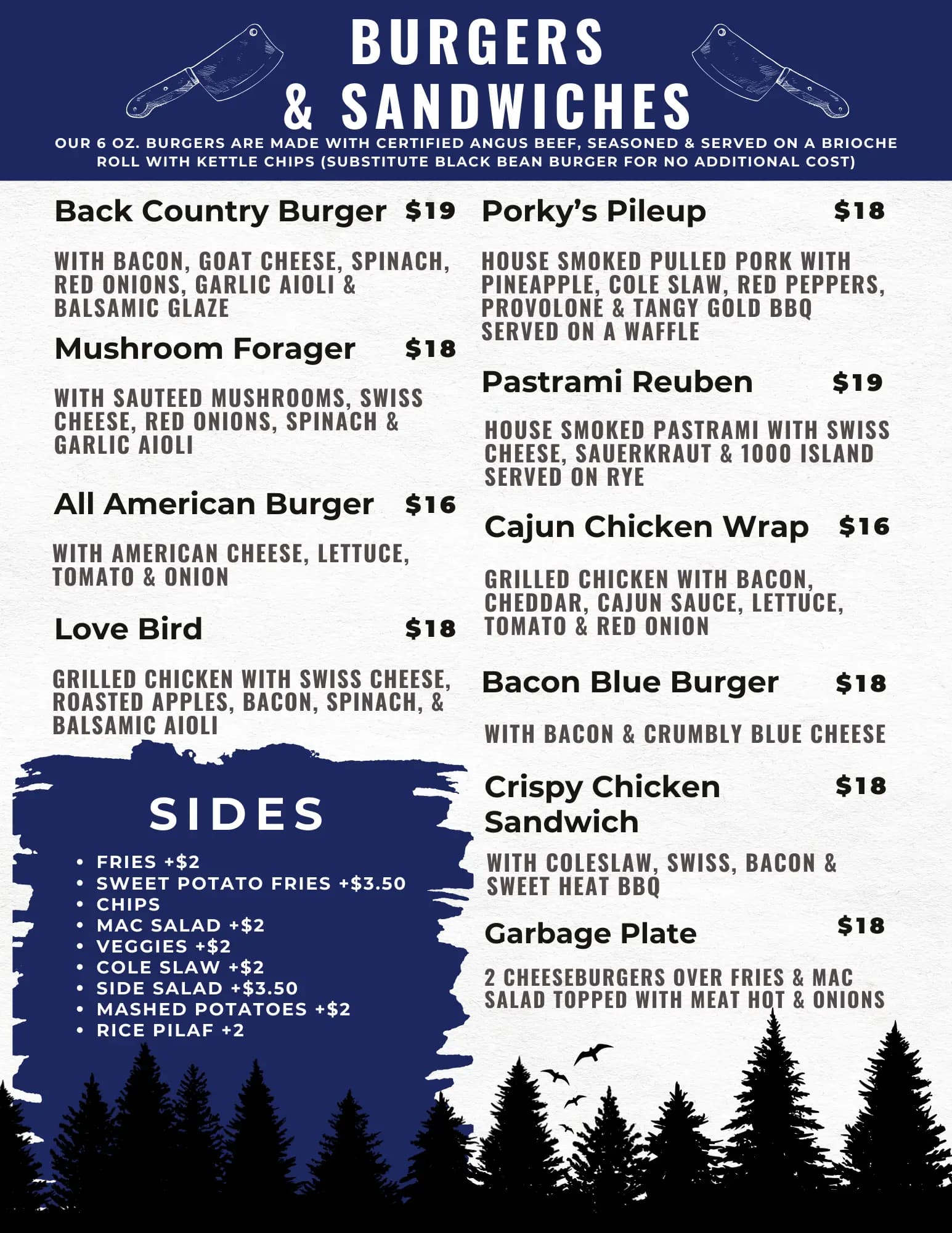 Lock Stock Bristol menu page 2