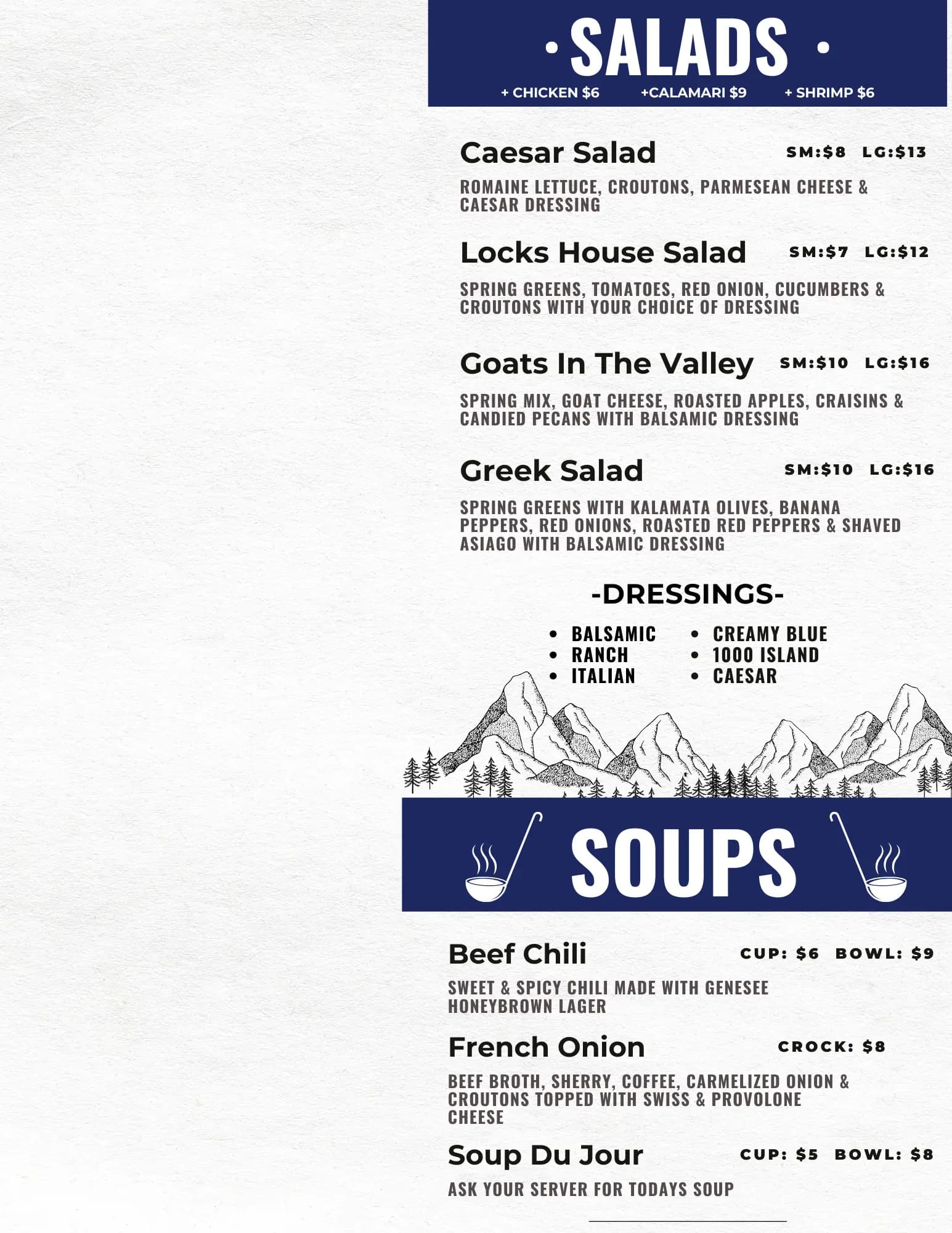 Lock Stock Bristol menu page 4